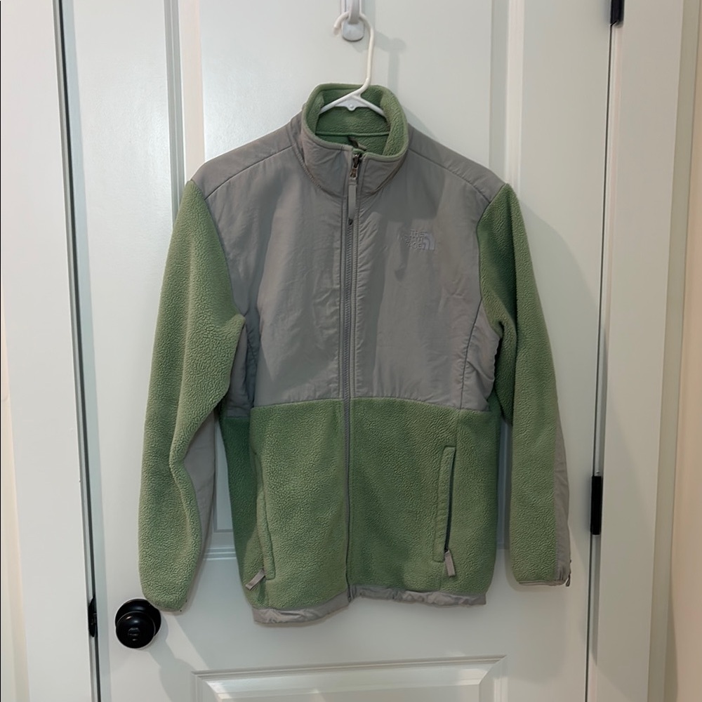 The North Face Sage and Light Gray Fleece Jacket